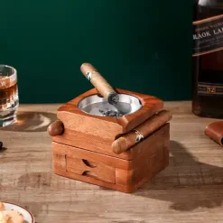 wood ashtray