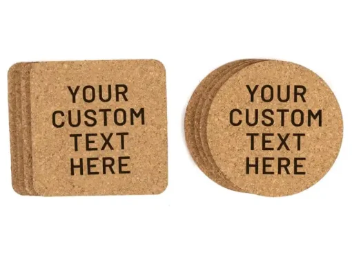 custom cork coasters